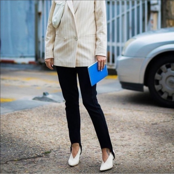 Paige High Rise Velvet Stirrup Jeans - Picture 1 of 11